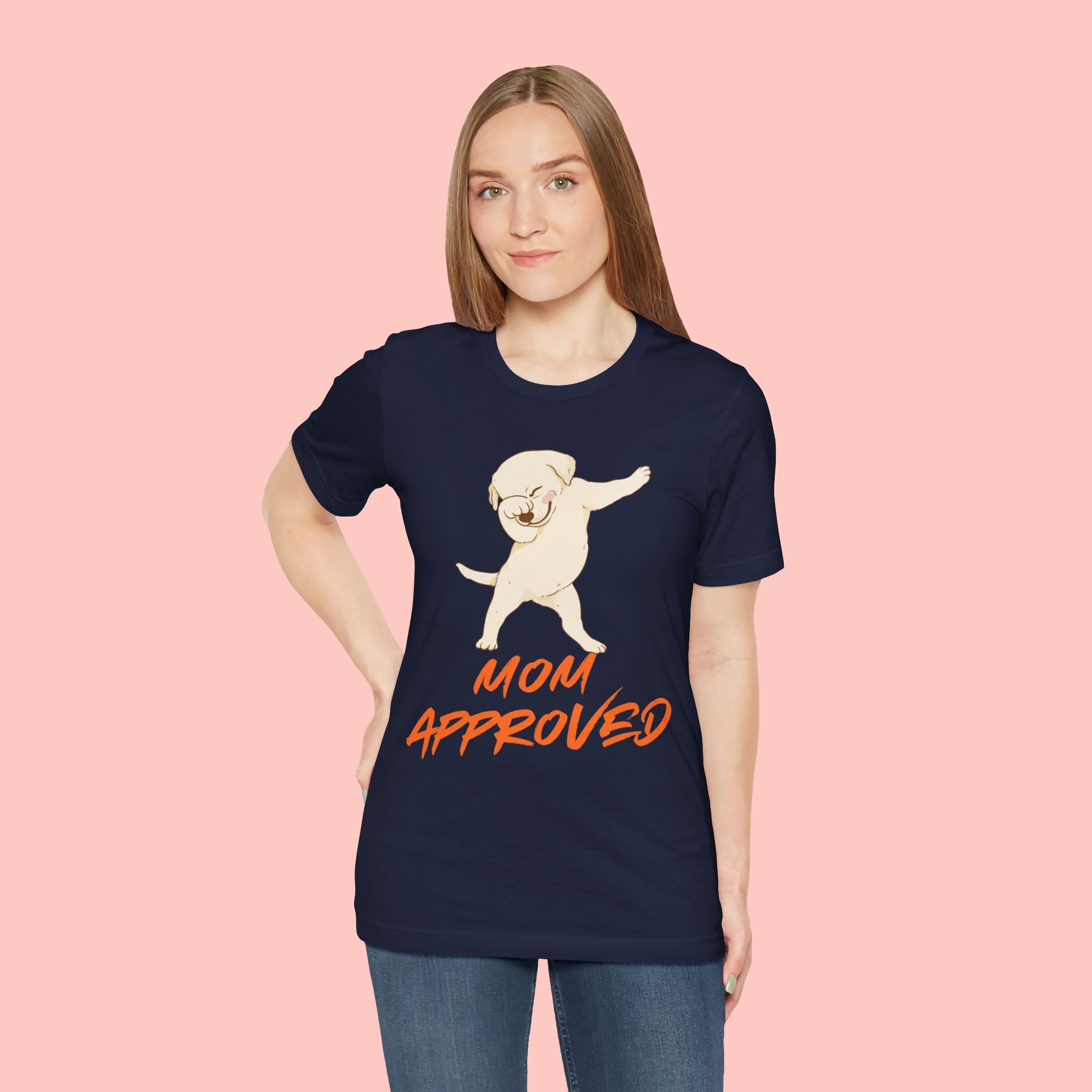 Mom Approved Tee — Dab Dog Graphic T‑Shirt