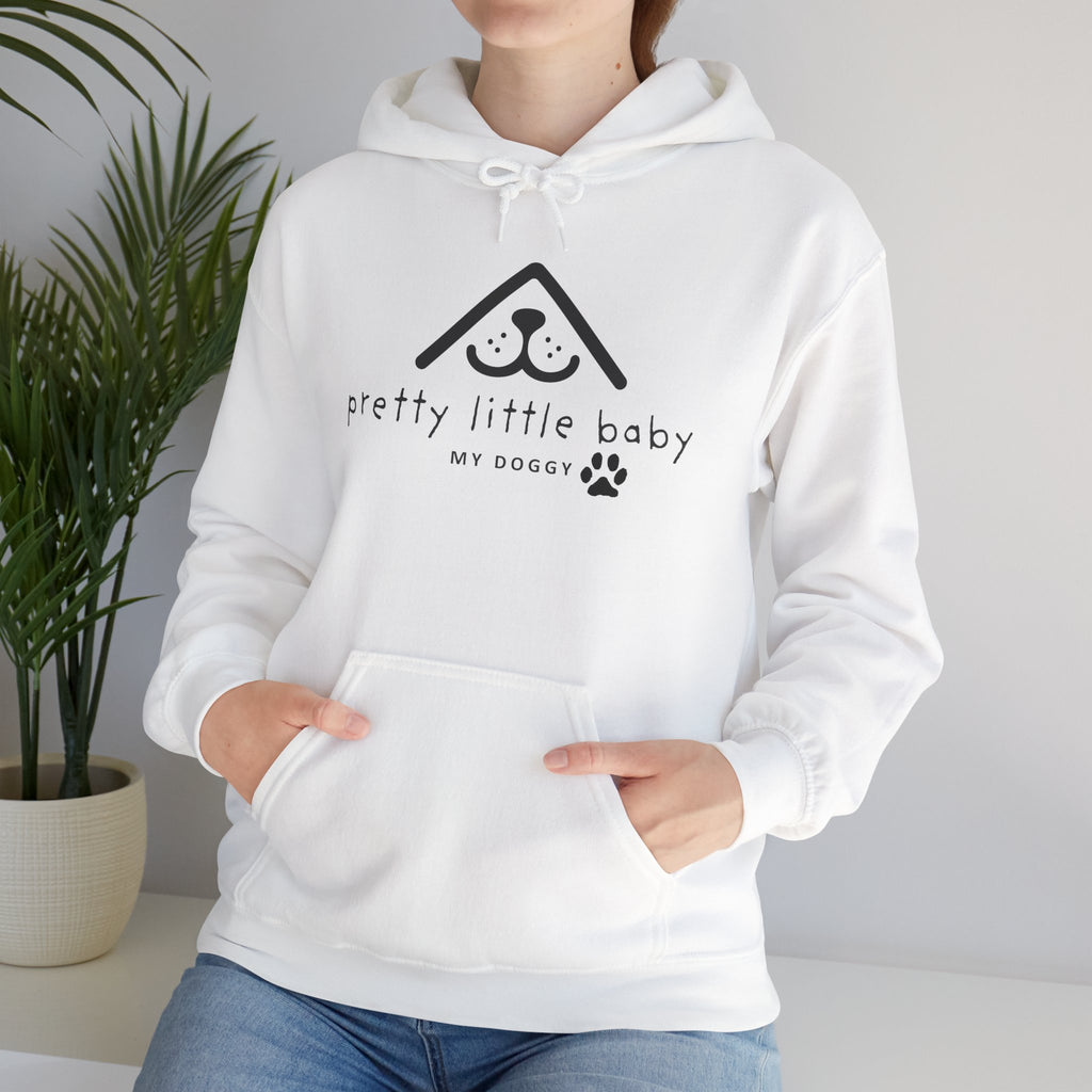 Pretty Little Baby Dog Hoodie – Cute Minimalist Paw Print Sweatshirt