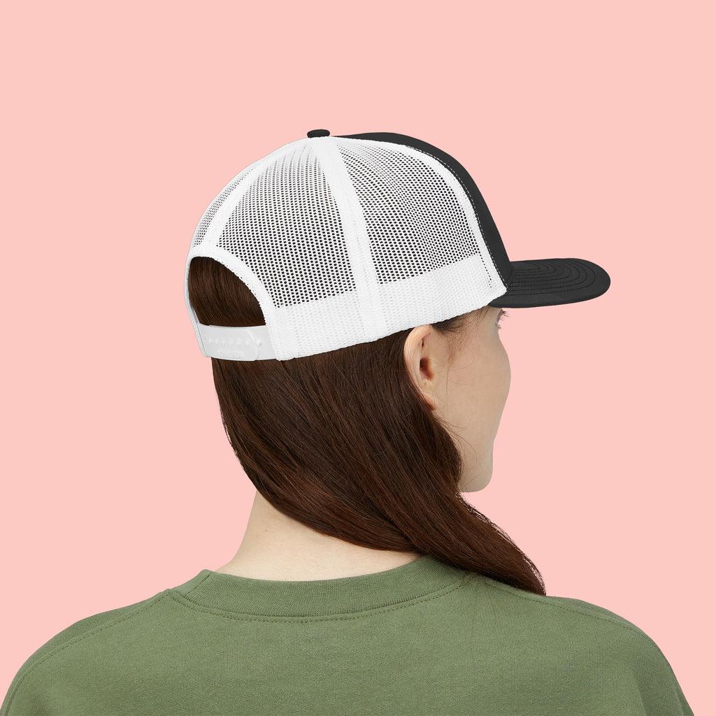Dog Mom Trucker Cap — Rhinestone Lettering Snapback Hat