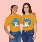 Stay At Home Dog Mom T-Shirt — Cute Corgi Graphic Tee