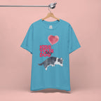 Kiss Your Dog T-Shirt — Cute Corgi with Heart Balloon Pet Lover Tee