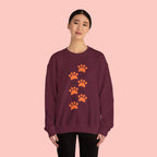 Dog Mom Paw Print Sweatshirt — Cute Pet Lover Crewneck