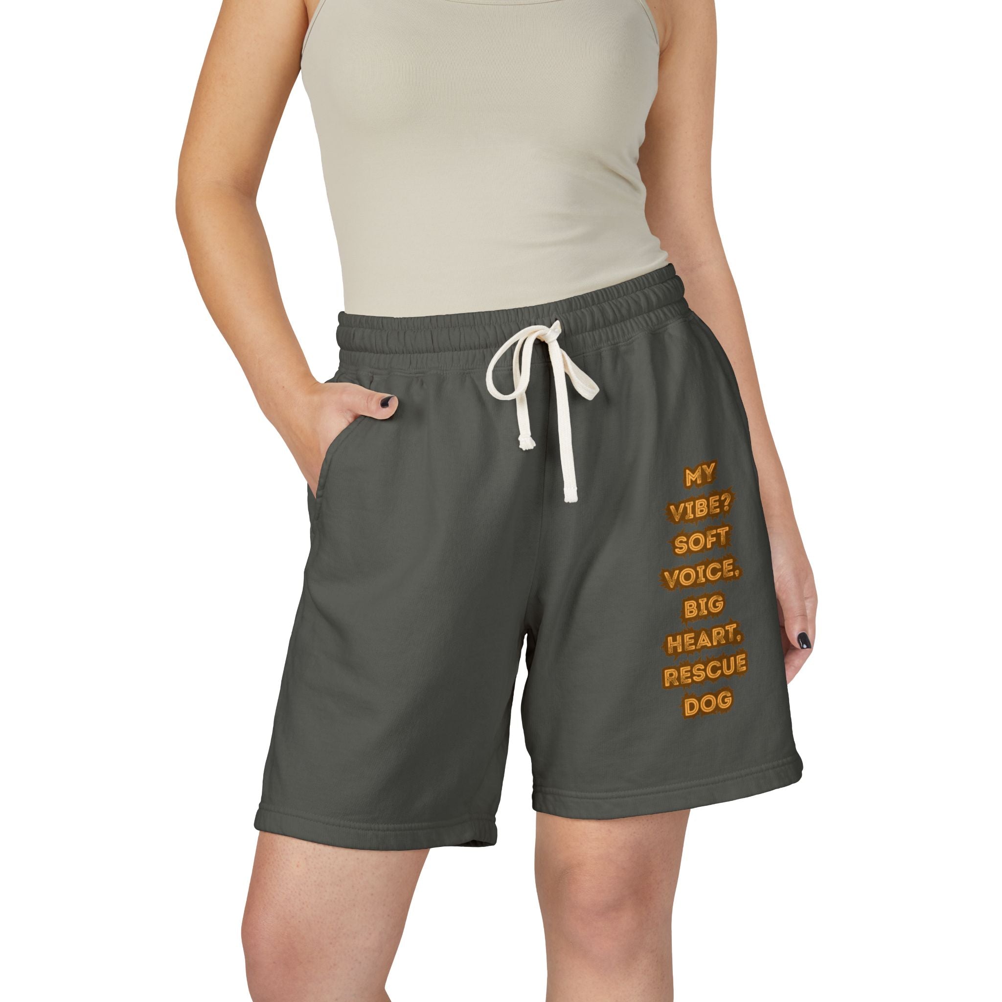 Unisex Garment-Dyed Lightweight Fleece Sweat Shorts
