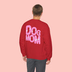 Dog Mom Sweatshirt — Cute Pink Graphic Crewneck for Pet Lovers