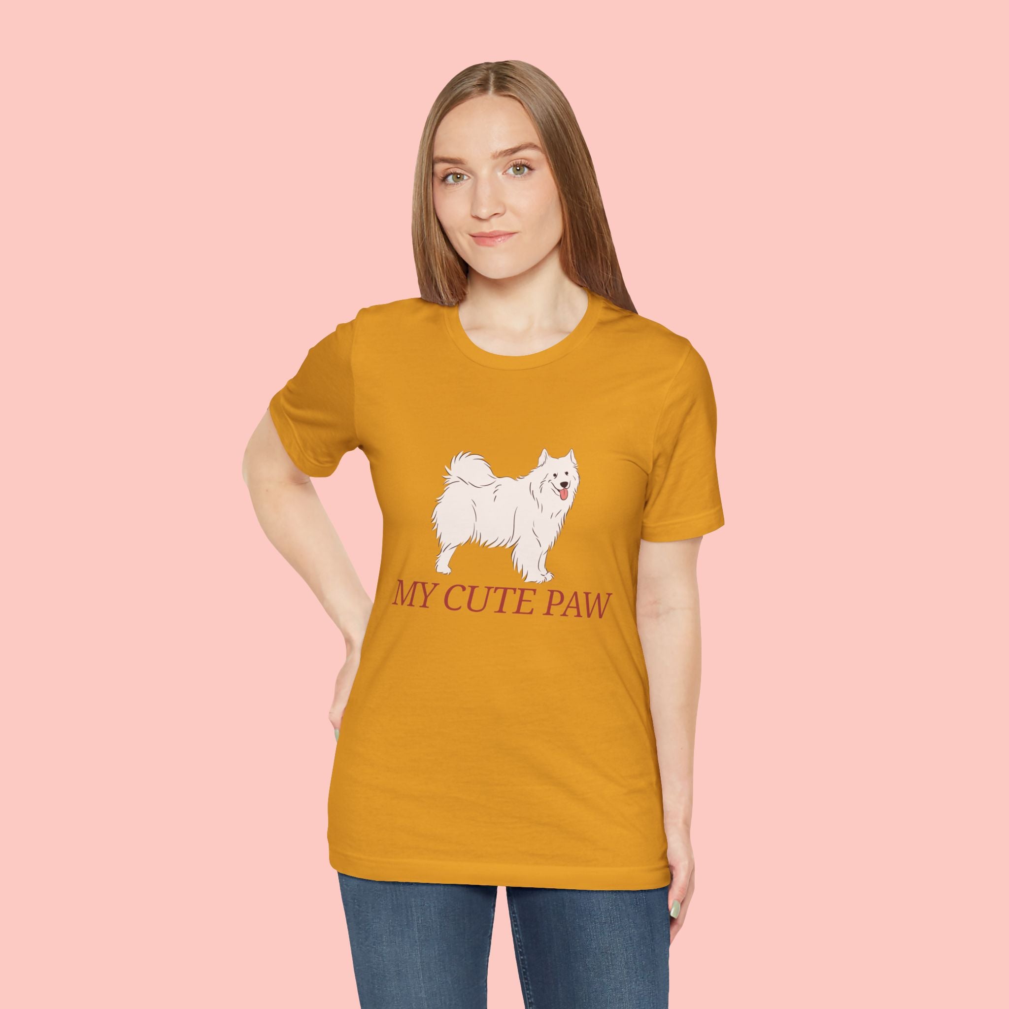 My Cute Paw Samoyed T‑Shirt — Cute Dog Graphic Tee for Pet Lovers