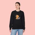 Crewneck Sweatshirt - Cute Puppy "Zoom Meeting Approved" Graphic
