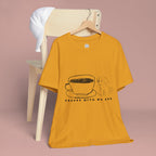 Coffee With My Dog T‑Shirt — Cute Minimalist Dog & Coffee Tee