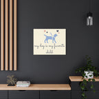 My Dog Is My Favorite Child Canvas Wall Art – Cute Dog Quote Home Decor