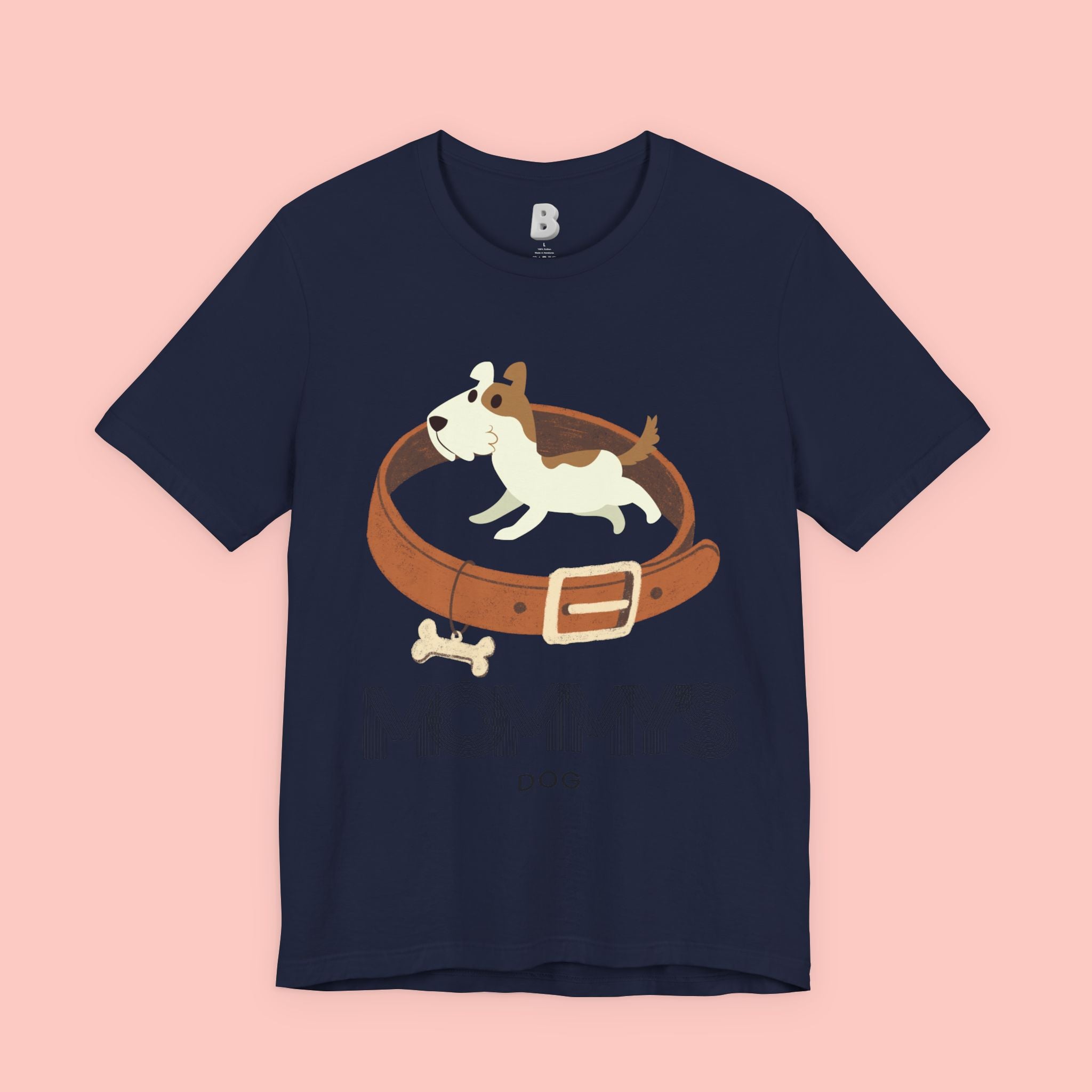 Mommy's Dog T-Shirt – Cute Puppy & Collar Graphic Tee for Dog Moms