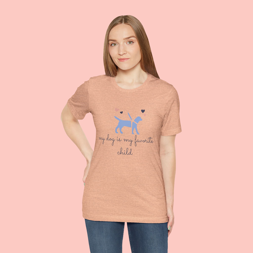 Dog Lover T‑Shirt — "My Dog Is My Favorite Child" Cute Puppy Graphic Tee