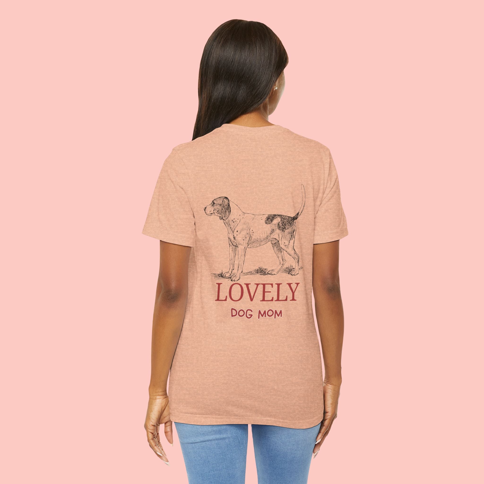 Lovely Dog Mom T-Shirt — Vintage Hunting Dog Illustration