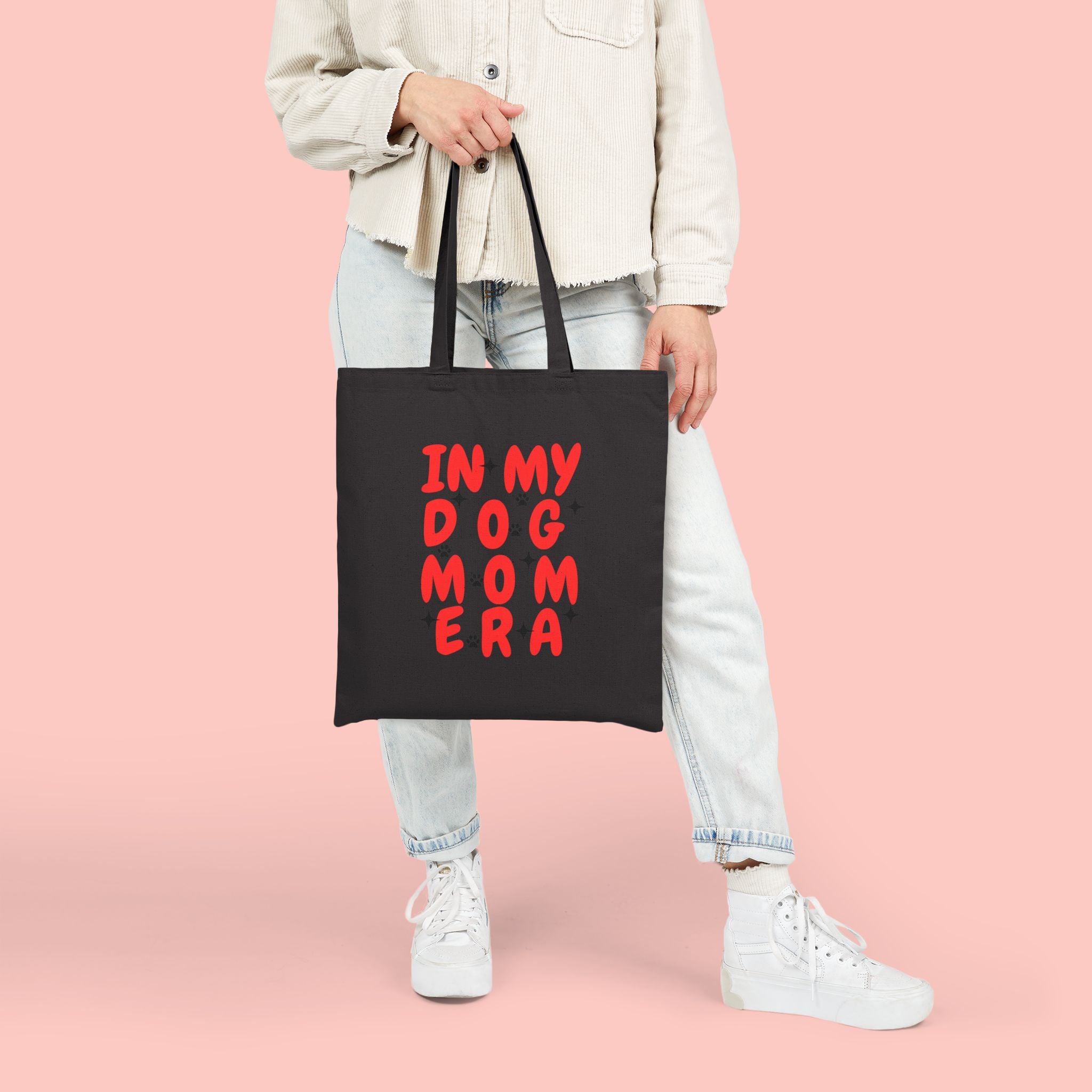 Dog Mom Era Tote Bag — "In My Dog Mom Era" Cotton Canvas Shopper
