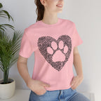 Fingerprint Heart Paw T-Shirt — Dog Paw Love Tee