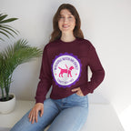 Dog Walking Sweatshirt — "Walking With My Dog Can't Say No" Graphic Crewneck