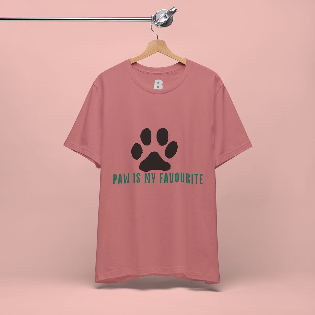 Paw Is My Favourite T‑Shirt — Dog Lover Paw Print Tee