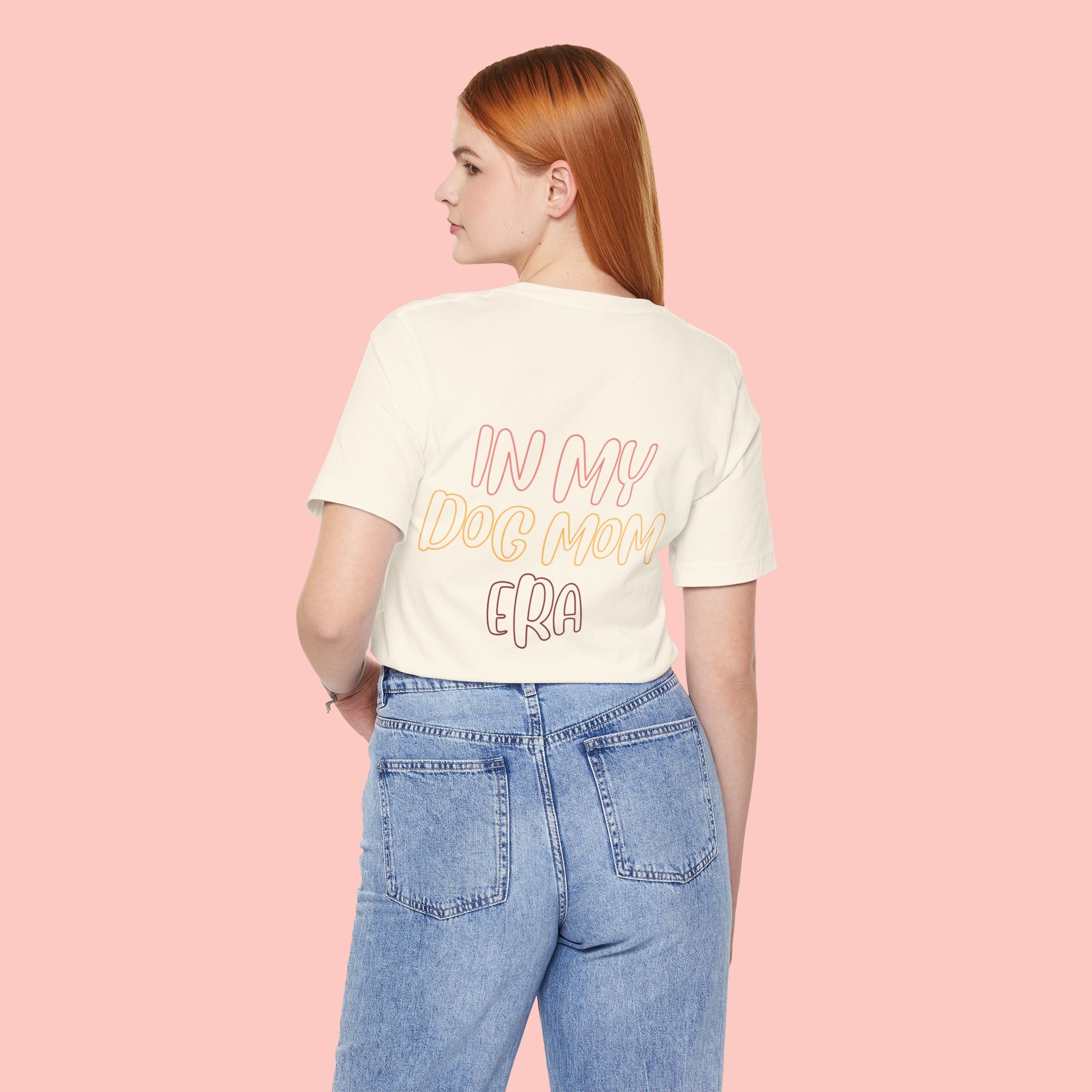 Dog Mom Tee — "In My Dog Mom Era" Cute Pastel Graphic T-Shirt