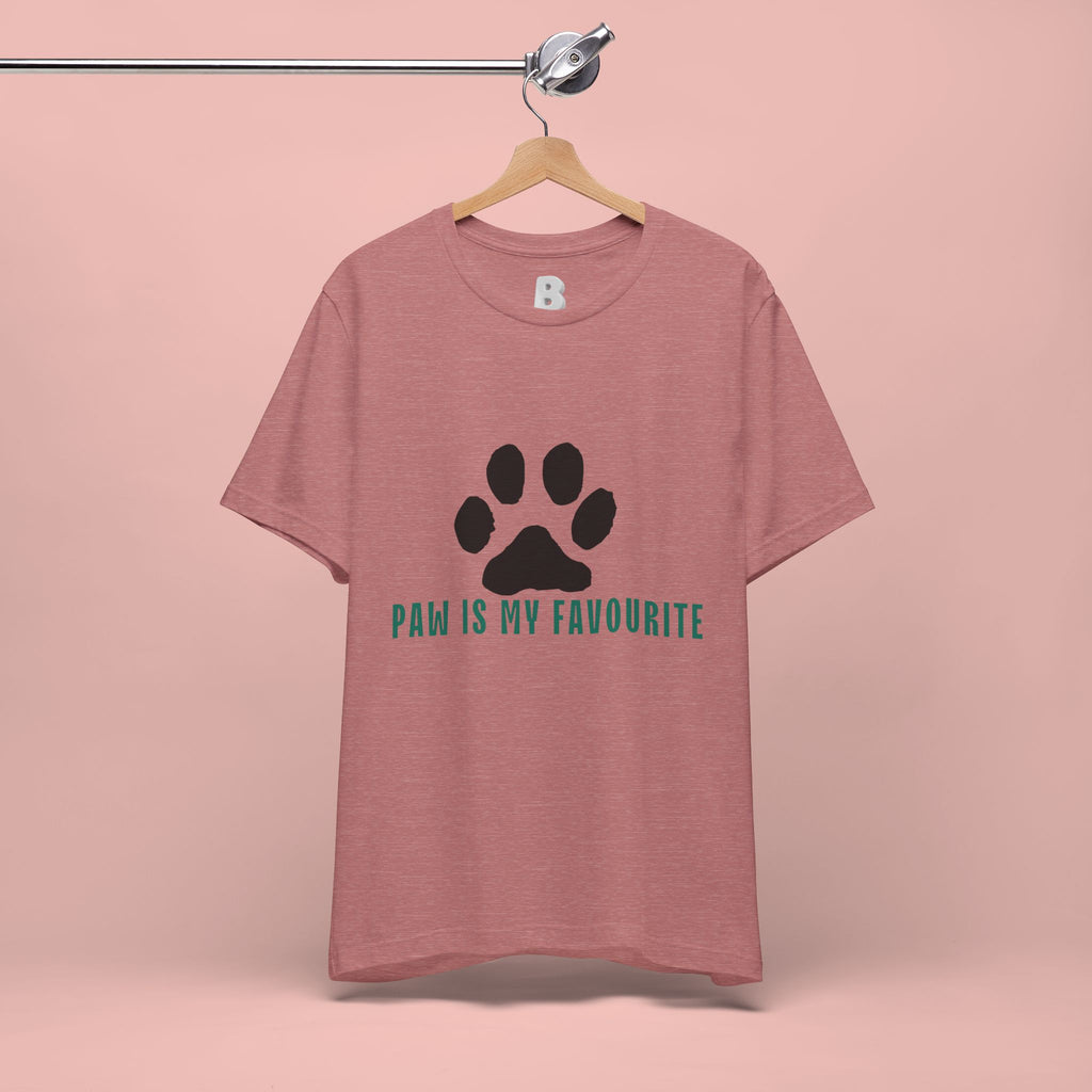 Paw Is My Favourite T‑Shirt — Dog Lover Paw Print Tee