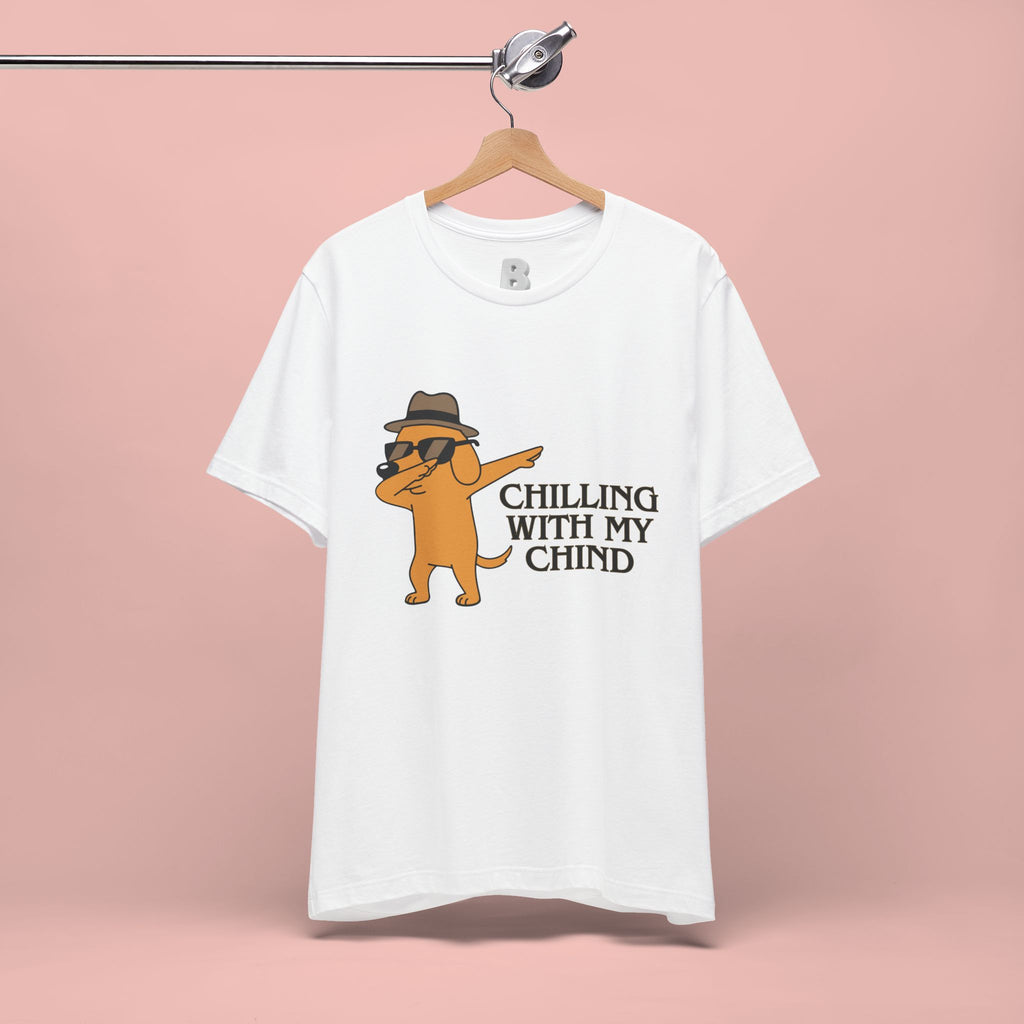 Chilling With My Chind T-Shirt — Funny Dabbing Cat Graphic Tee