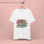 Dog Mom T-Shirt — Colorful Paw Print Graphic Tee for Pet Lovers