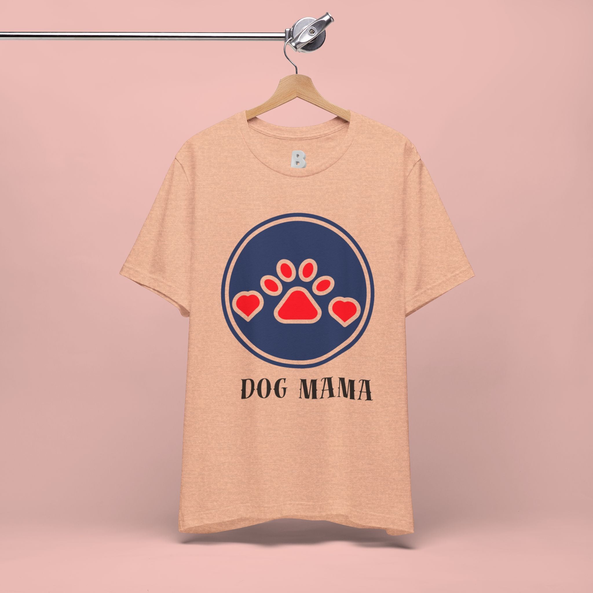 Dog Mama T-Shirt — Cute Paw & Heart Graphic Tee for Dog Lovers