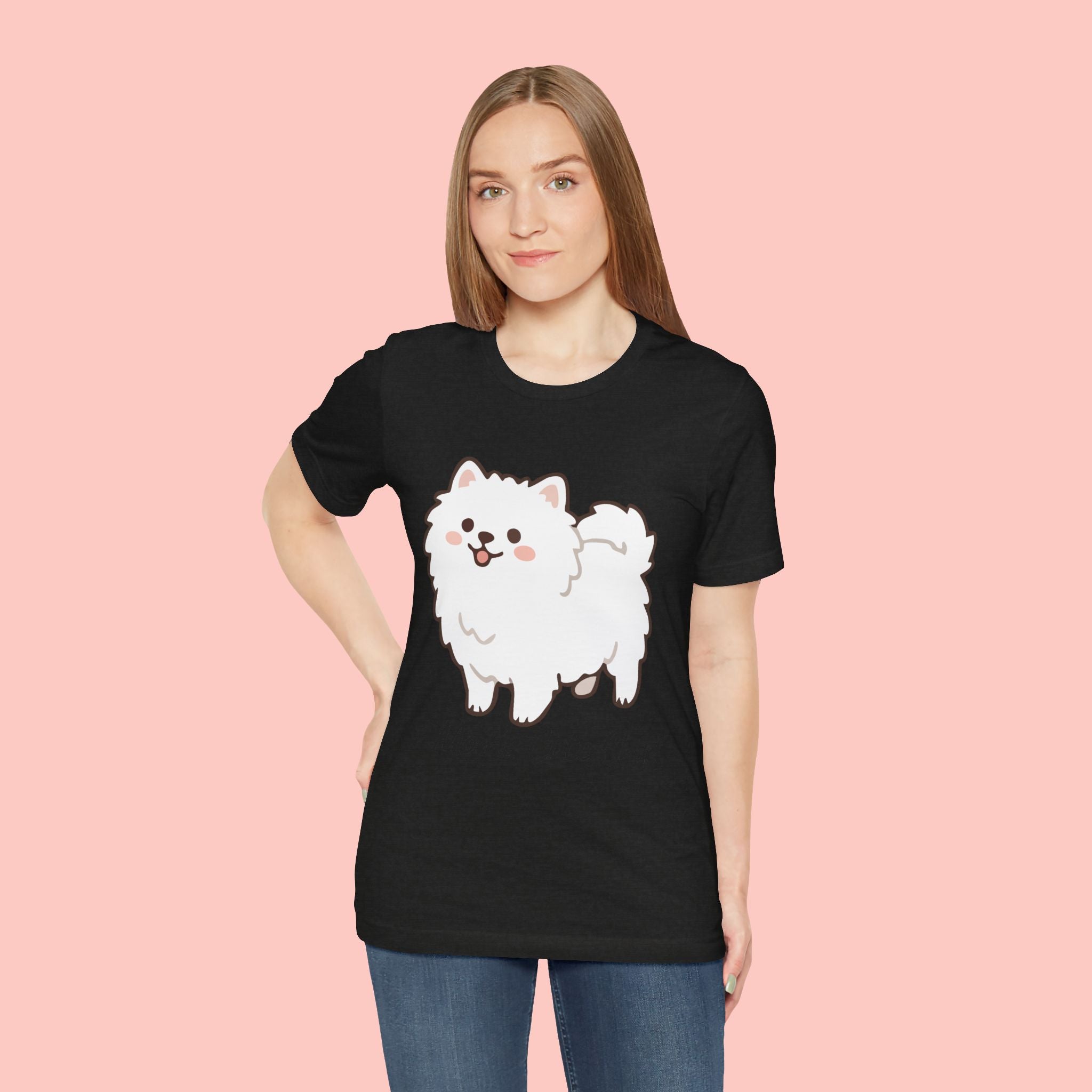 Cute Fluffy Pomeranian Tee — "Mom's Cute Child" Dog T-Shirt