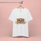 Dog Mom Forever T‑Shirt — Floral Paw Print Tee for Pet Lovers