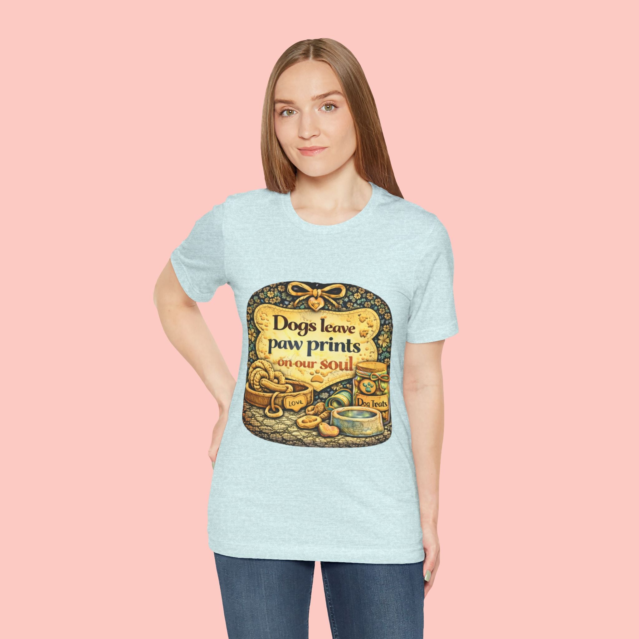 Dogs Leave Paw Prints Tee – Vintage Pet Lover T‑Shirt