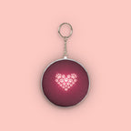 Mini Plush Keychain — Heart Paw Print Custom Shape