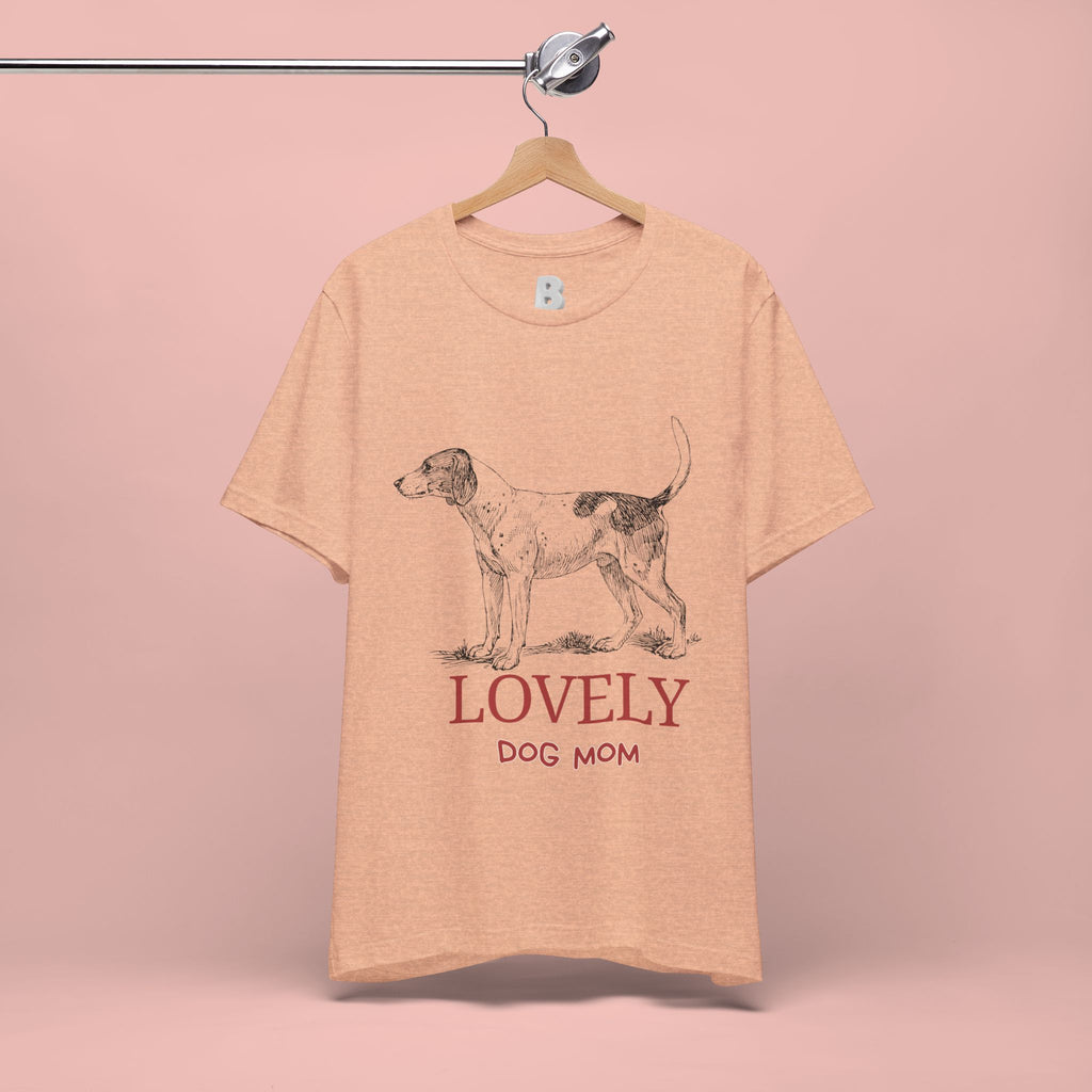 Lovely Dog Mom T-Shirt — Vintage Sketch Dog Graphic Tee
