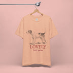 Lovely Dog Mom T-Shirt — Vintage Sketch Dog Graphic Tee