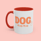 Dog Mama Coffee Mug — Cute Heart Accent Ceramic Mug (11/15 oz)