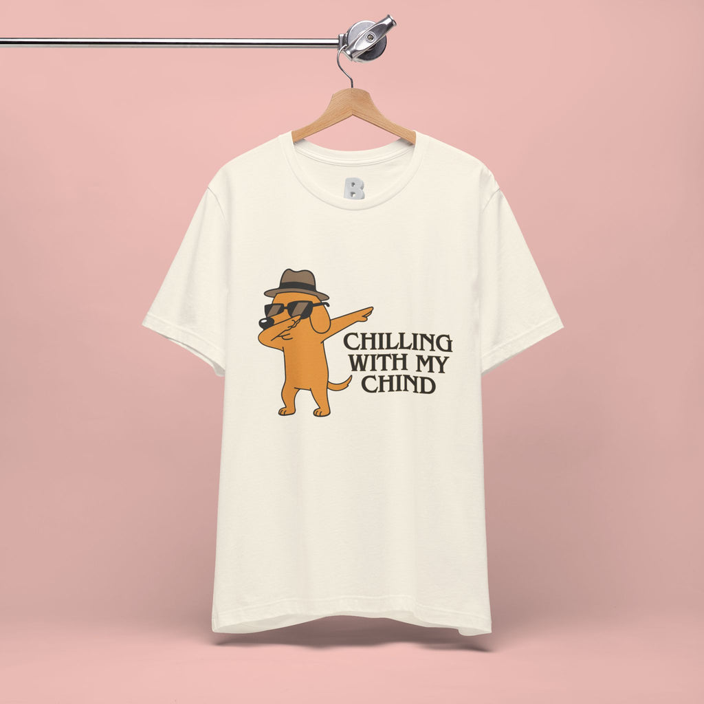 Chilling With My Chind T-Shirt — Funny Dabbing Cat Graphic Tee
