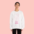 Dog Mom Crewneck Sweatshirt — "I am a Dog Mom" Minimal Line Art Pullover