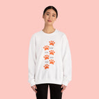 Dog Mom Paw Print Sweatshirt — Cute Pet Lover Crewneck