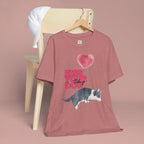 Kiss Your Dog T-Shirt — Cute Corgi with Heart Balloon Pet Lover Tee