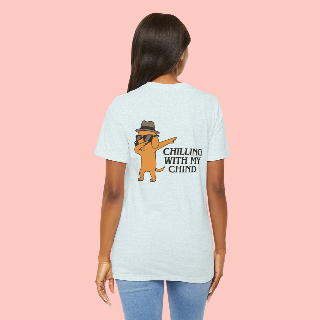 Chilling With My Chind Tee — Funny Dab Cat Graphic T-Shirt