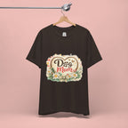 Dog Mom T-Shirt – Floral Paw Heart Graphic Tee