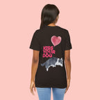 Kiss Your Dog Tee — Corgi Heart Balloon Graphic T-Shirt