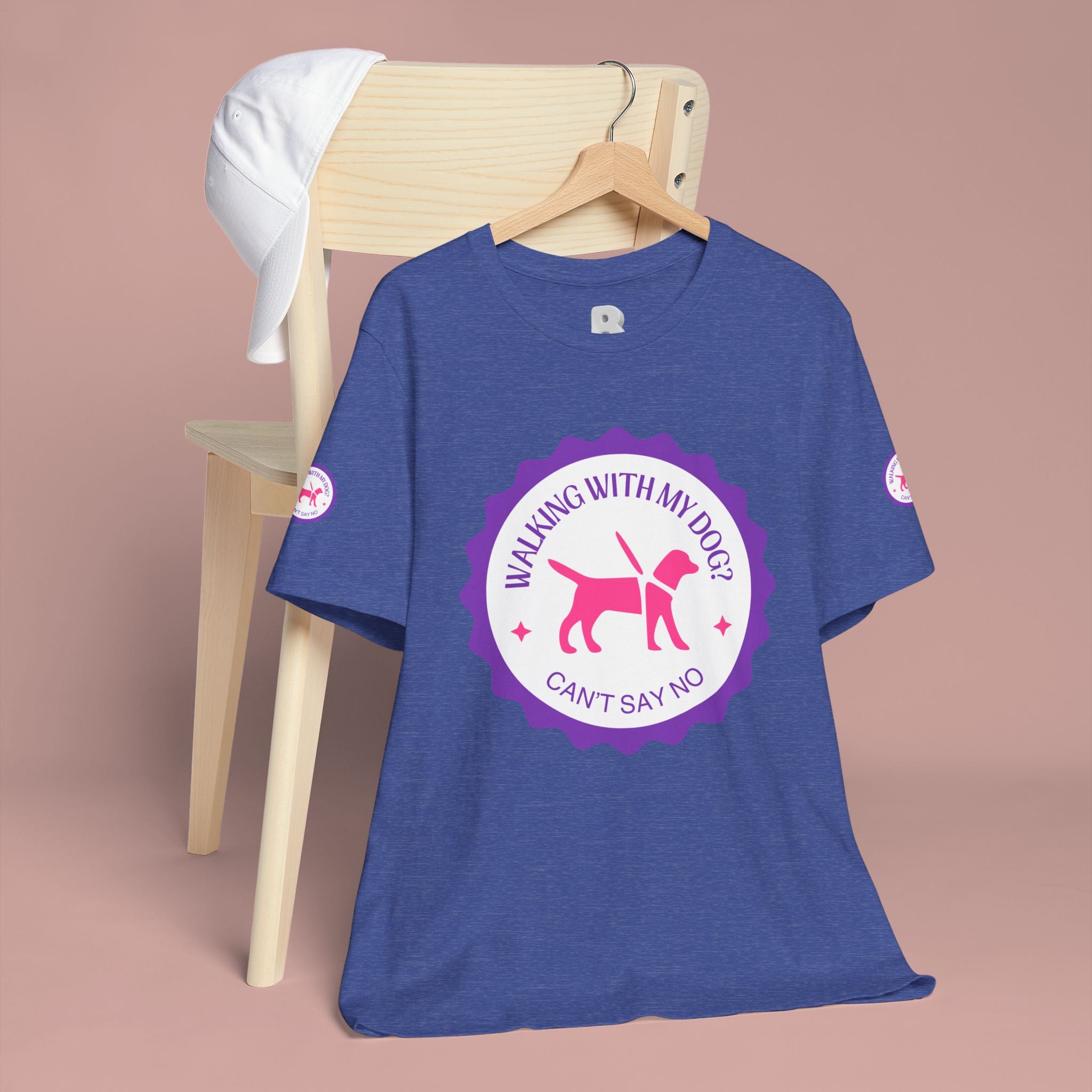 Walking With My Dogs T‑Shirt — "Can't Say No" Dog Lover Tee