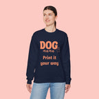 Dog Mama Crewneck Sweatshirt — Customizable “Dog Mama” Graphic