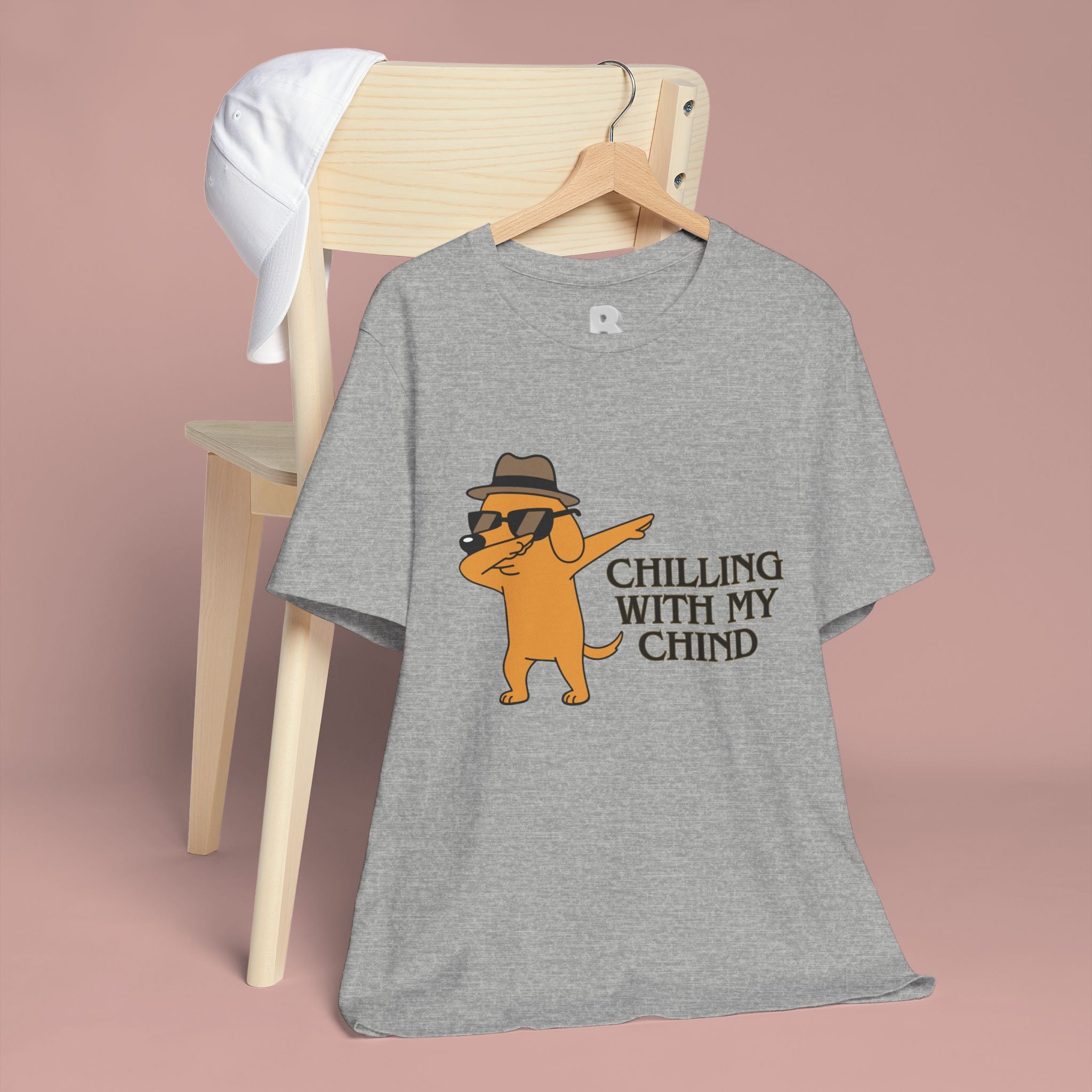 Chilling With My Chind T-Shirt — Funny Dabbing Cat Graphic Tee