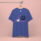 Dog Pawprint T-Shirt — "Pawprints Everywhere I Go" Cute Pet Lover Tee
