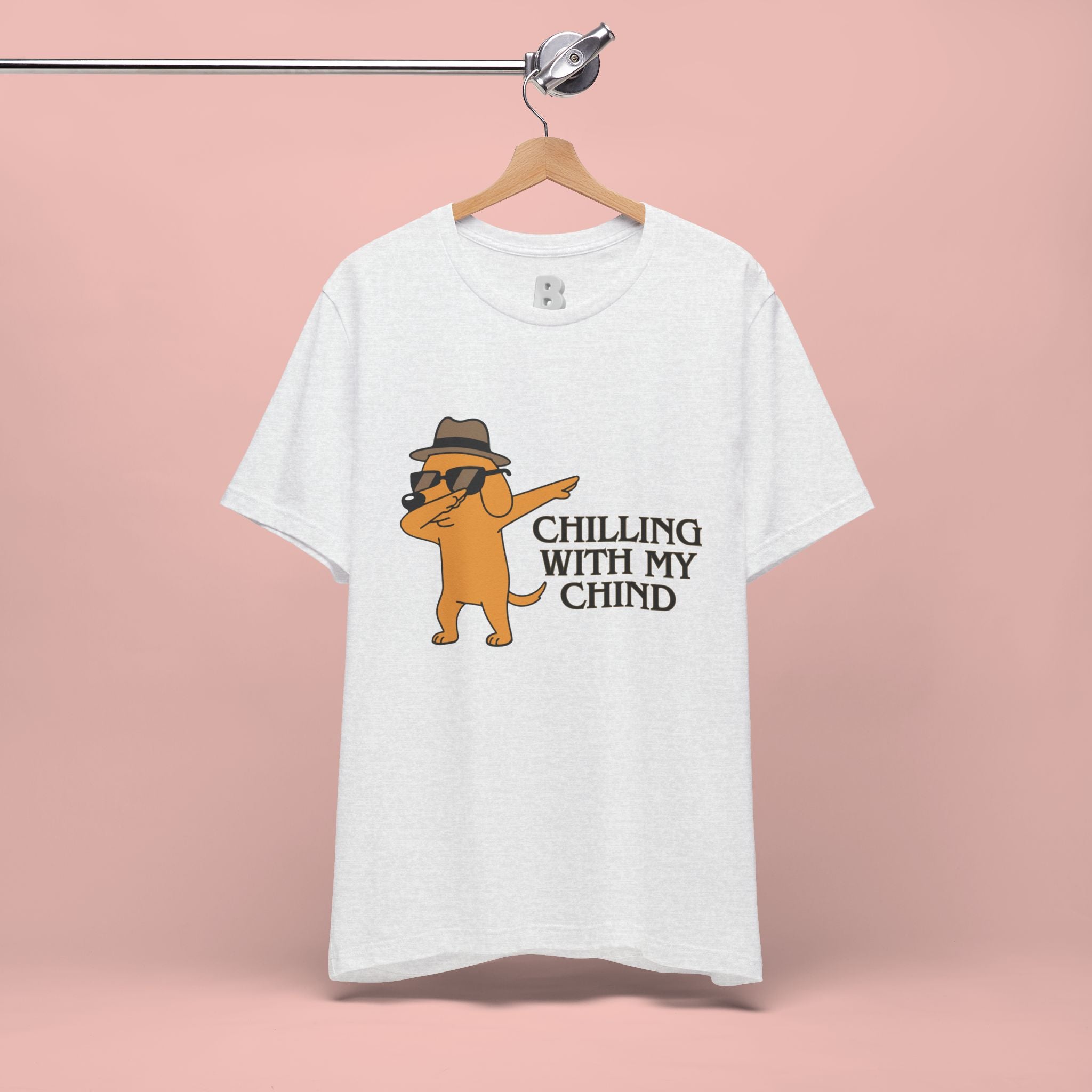 Chilling With My Chind T-Shirt — Funny Dabbing Cat Graphic Tee