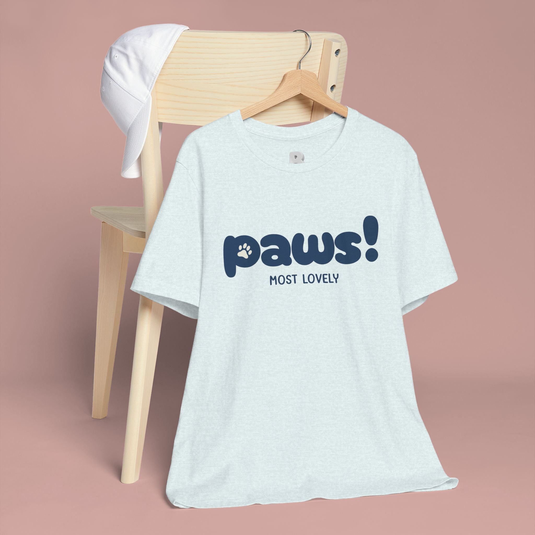 Paws! Cute Paw Print Tee — "Most Lovely" Graphic T-Shirt for Dog & Cat Lovers