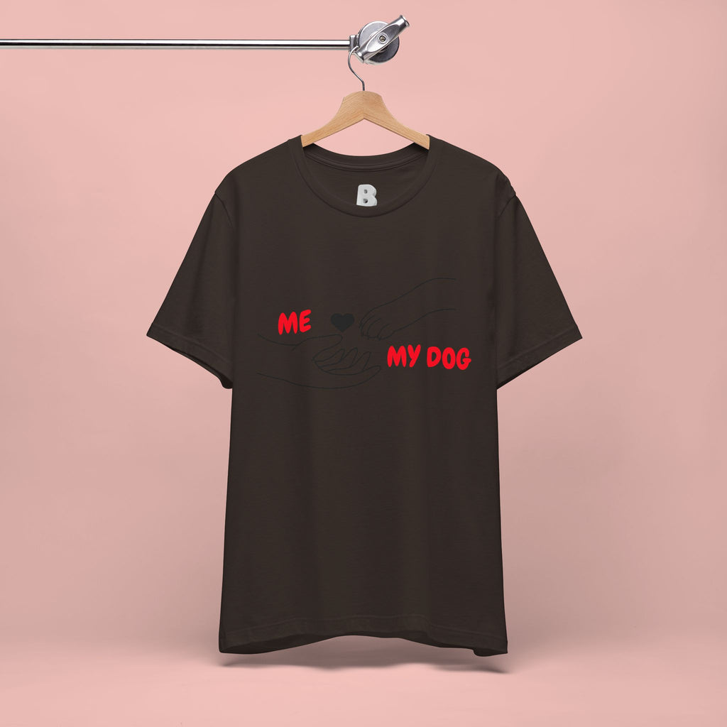 T-Shirt — "Me  My Dog" Minimalist Paw & Hand Illustration