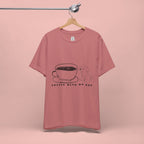 Coffee With My Dog T‑Shirt — Cute Minimalist Dog & Coffee Tee