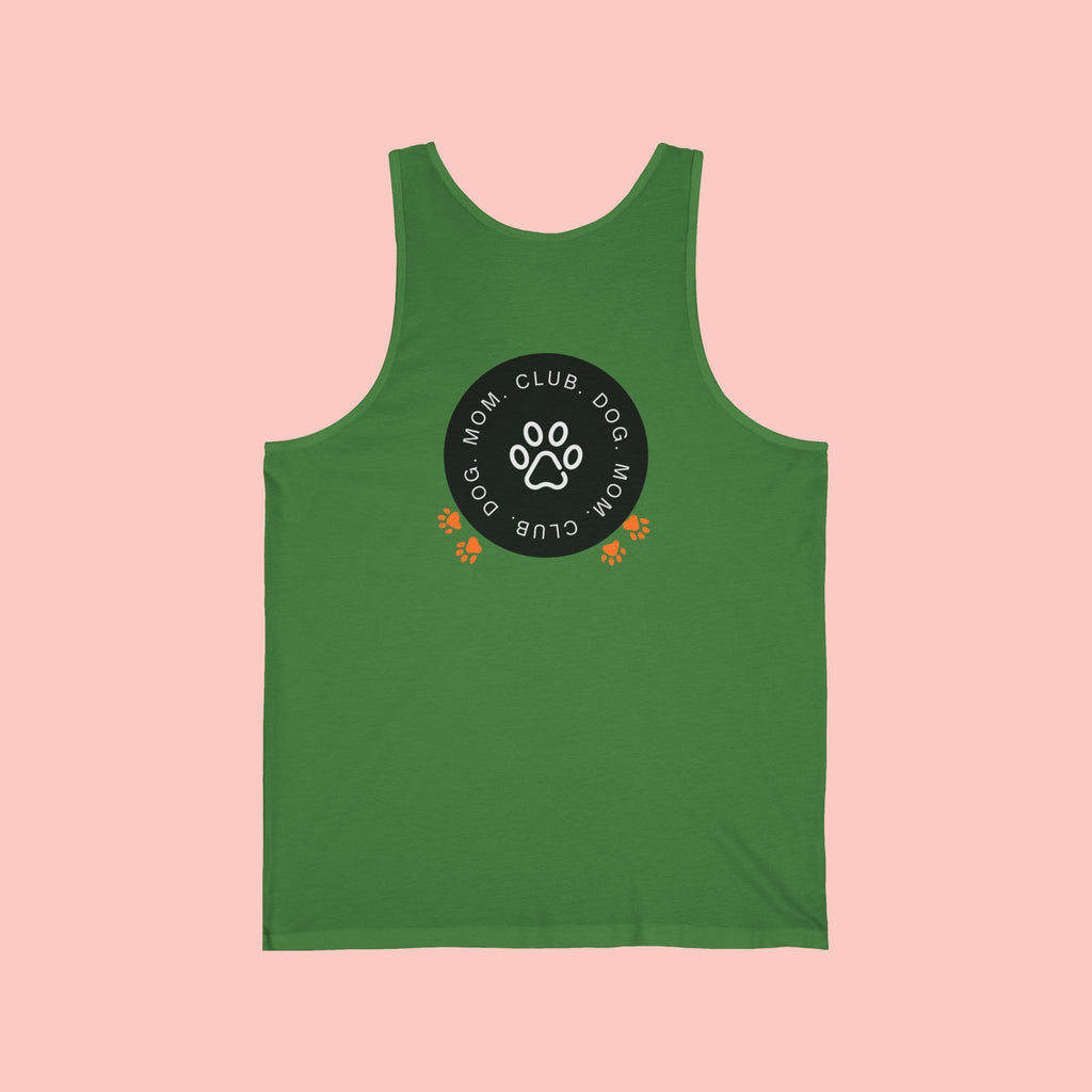 Dog Mom Club Tank Top — Paw Print Graphic Women’s Pet Lover Shirt