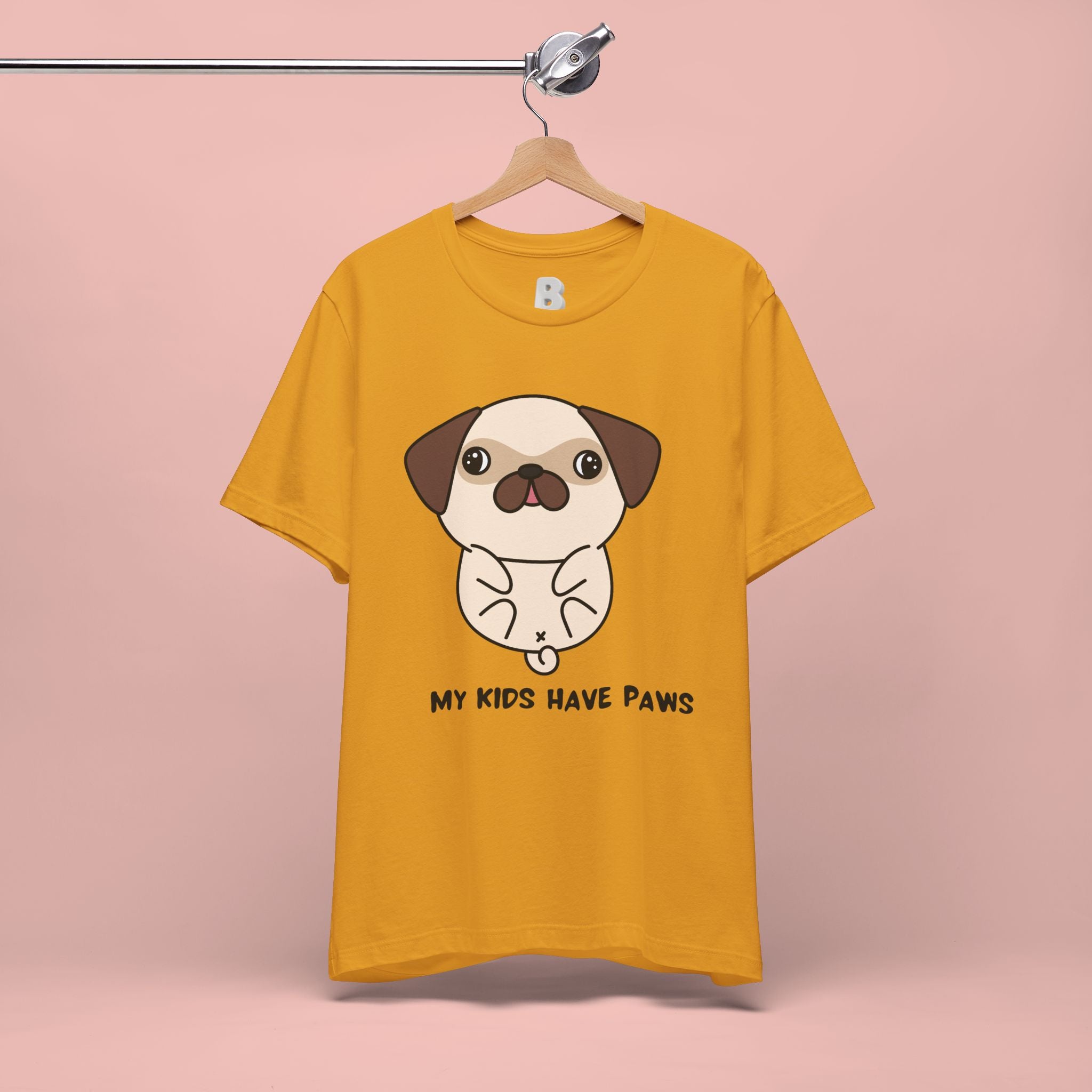 Pug 'My Kids Have Paws' T-Shirt