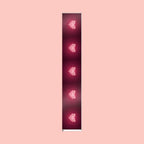 Valentine Heart Lights Wrapping Paper Roll - Romantic Burgundy Gift Wrap