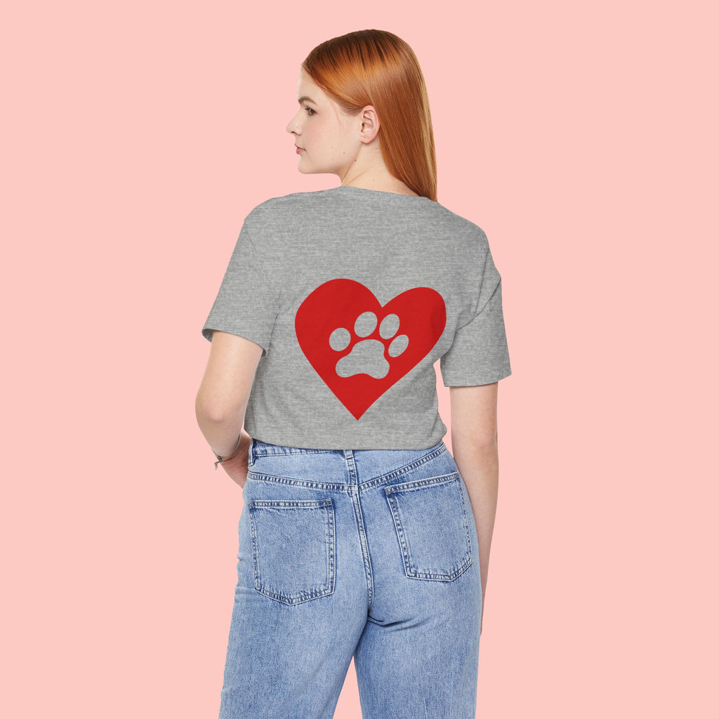 Pet Lover Heart Paw T-Shirt